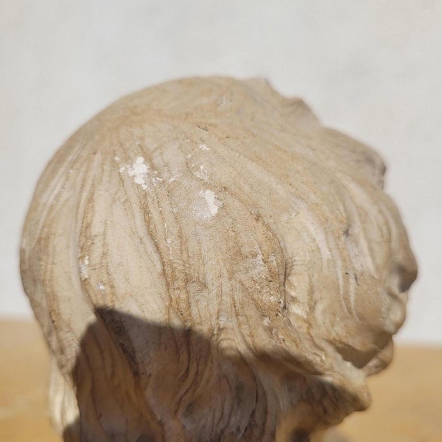 18th Century Stone Sculpture of a Child's Head For Sale - Image 10 of 17