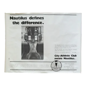 Vintage City Athletic Club Poster, the Castro, San Francisco C.1981