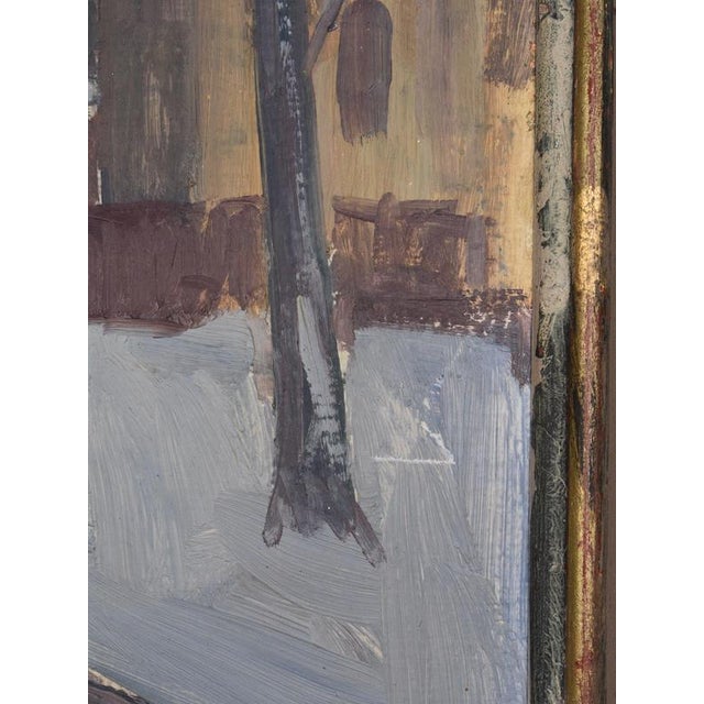 Evert Lambertz, Town and Pond at Night, 20th Century, Oil Painting, Framed For Sale - Image 5 of 7