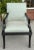 Art Deco Art Deco J. Robert Scott Black Lacquer Arm Chair For Sale - Image 3 of 6