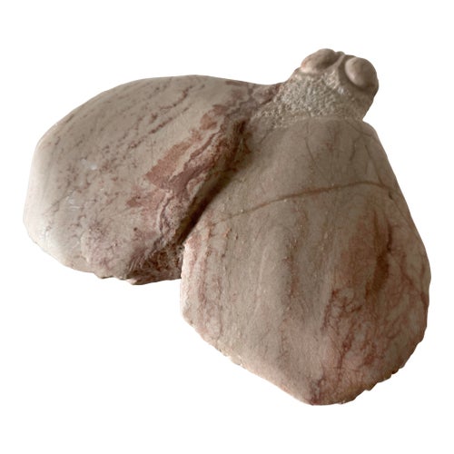 1980’s Vintage Hand Carved Marble Abstract Fly Sculpture