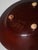 Orange Rimmed Ethnic Stoneware Plate from Gabriel, 1960s For Sale - Image 3 of 5