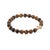 Gold Cross Tiger's Eye Beaded Bracelet For Sale In Miami - Image 6 of 7