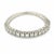 Contemporary 1960s Mid Century Diamond 14k White Gold Half Eternity Band, Size 7 For Sale - Image 3 of 8