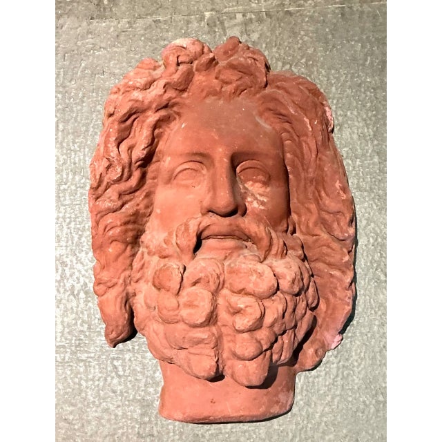 Ceramic Vintage Terracotta Wall Sculpture For Sale - Image 7 of 12