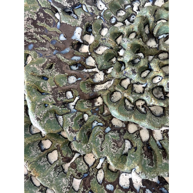 Large Japanese Contemporary Stoneware Glazed Plate by Satoru Hoshino For Sale - Image 13 of 15