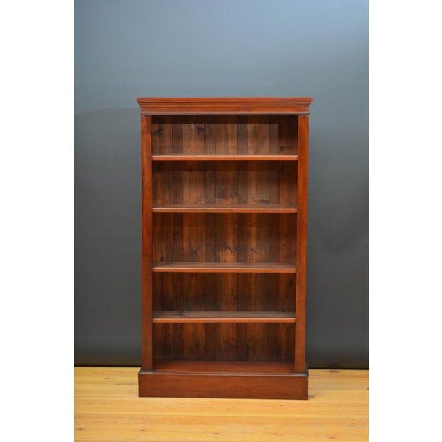 Victorian Mahogany Open Bookcase, 1880 For Sale - Image 15 of 16