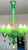Emerald Vintage Italian Murano Glass Chandelier For Sale - Image 8 of 12