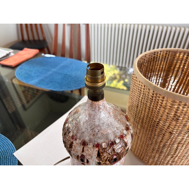 Ceramic Table Lamp by Rafael Giarrusso for Accolay, 1960 For Sale - Image 3 of 13