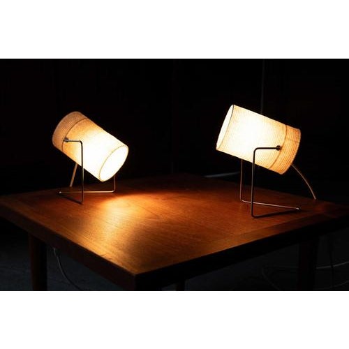 Cream Fibreglass Table Lamps, Set of 2 For Sale - Image 8 of 10