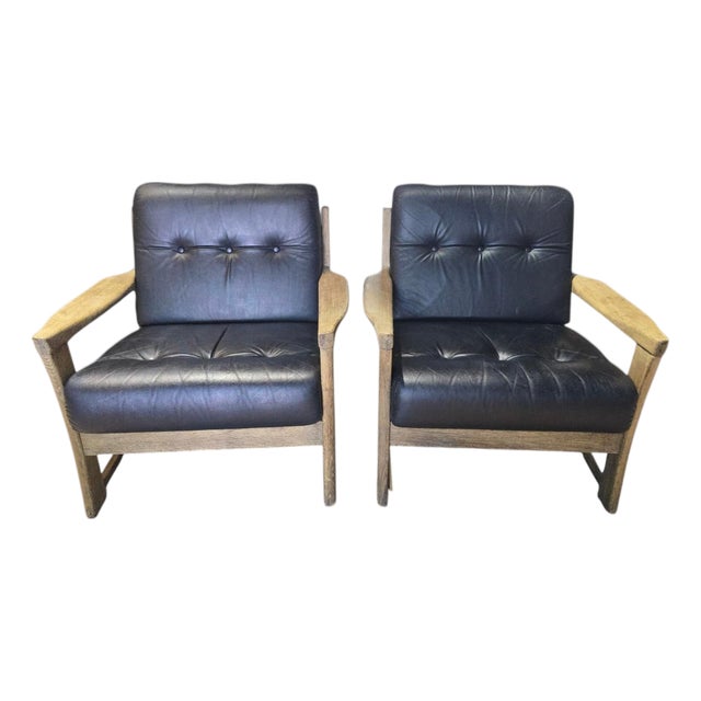 Brutalist Lounge Chairs from Sonja Wasseur Atelier, Netherlands, 1970s, Set of 2 For Sale