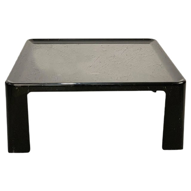 Amanta Coffee Table in Black Fiberglass by Mario Bellini for C&B, Italy, 1960s For Sale