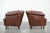 Club Chairs in Cowhide Leather, Set of 2 For Sale - Image 4 of 14