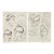 C1935 Set of 2 French Original Hat Design Fashion Drawings for Reboux, Suzy For Sale