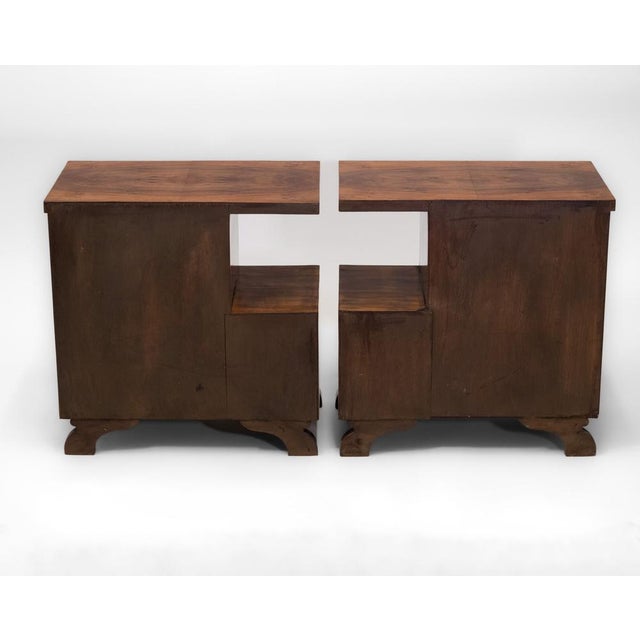 Art Deco Walnut Bedside Cabinets, 1930s, Set of 2 For Sale - Image 18 of 18