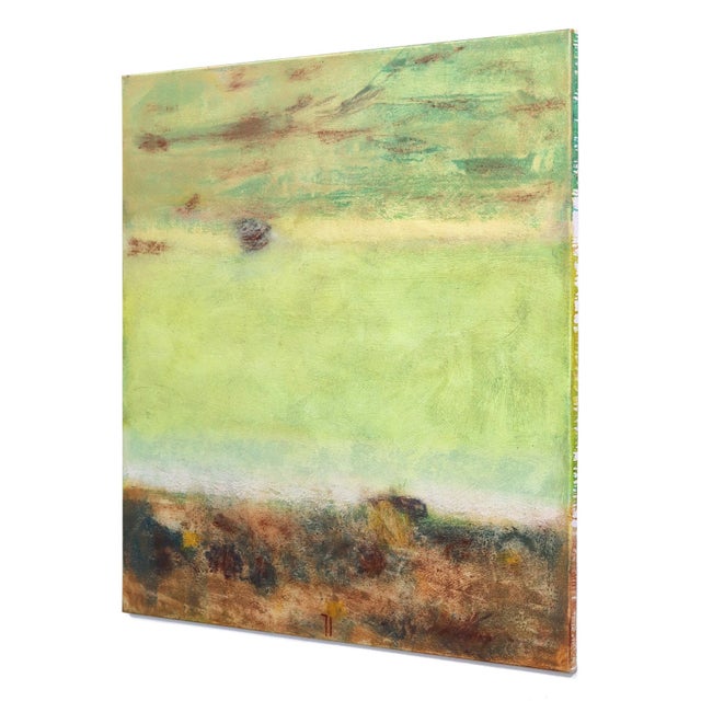 Contemporary Awh 354 - Original Minimalist Abstract Oil Painting on Canvas by Bernhard Zimmer For Sale - Image 3 of 9