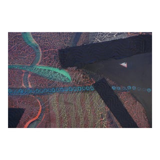 Primordial Abstract #1, Dark Textural Large-Scale Contemporary Abstract by Marc Foster Grant For Sale