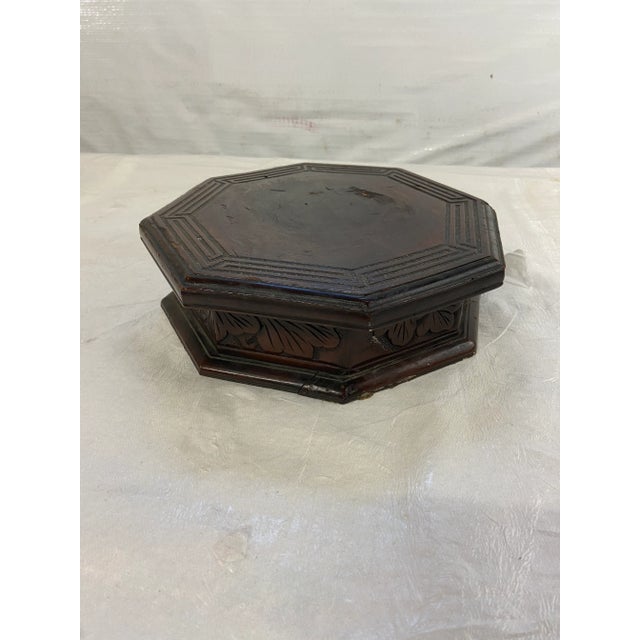 Wood Antique Chinese Carved Wood Pedestal For Sale - Image 7 of 7