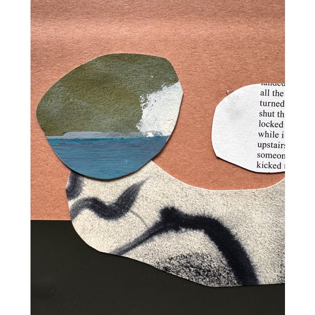 Abstract "New Directive 1" Original Mixed-Media Collage on Paper by Zac Woodiel For Sale - Image 3 of 8