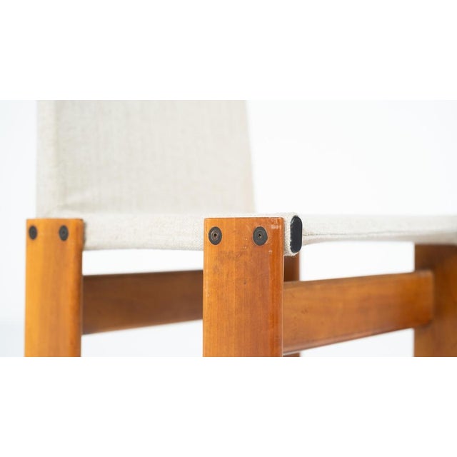 Monk Dining Chair attributed to Afra & Tobia Scarpa for Molteni, 1970s For Sale - Image 10 of 18