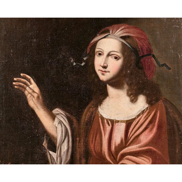 Italian School Artist, Allegory of Winter, 1600s, Oil on Canvas For Sale - Image 5 of 7