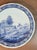 Mid-Century Modern Vintage 1960s Large Delfts Boch Belgium Blue Windmill Holland Charger Plate Royal Sphinx For Sale - Image 3 of 4