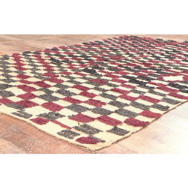 Textile Vintage Rehamna Moroccan Rug - 05'02 X 07'07 For Sale - Image 7 of 9