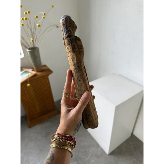 Small Wooden Sculpture of the Virgin Mary, 15th Century For Sale - Image 14 of 17