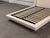 Modern Queen Size Modern Floating Linen-Wrapped Platform Bed Frame For Sale - Image 3 of 12