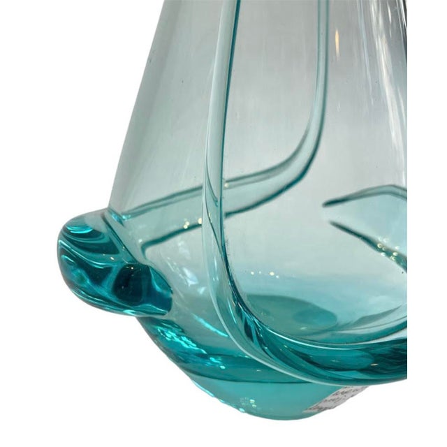Czechoslovakian Blue Vase by Miroslav Klinger, 1960s For Sale - Image 6 of 7