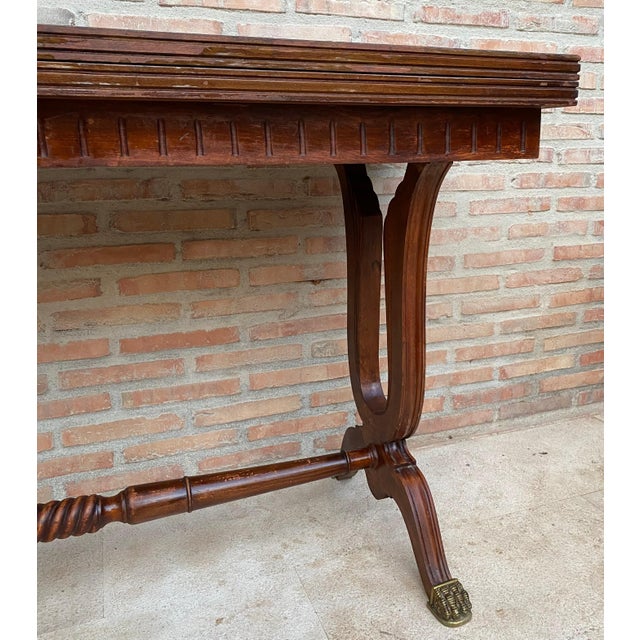 Mid-Century Modern Convertible Dining Table with Bronze Claw Legs, 1950s For Sale - Image 18 of 18