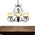 Gothic 19th Century French Style Hand-Forged Wrought Iron 5-Light Chandelier For Sale - Image 3 of 16