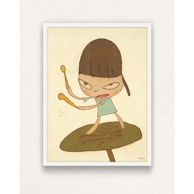 Yoshitomo Nara, Marching on a Butterbur Leaf, 2020, Paper, in New conditions. Designed from 2000