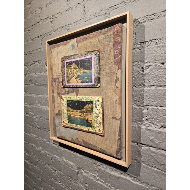 James Garrett Faulkner -"Two Views of Capri at Night" -Mixed-Media Painting For Sale - Image 10 of 12