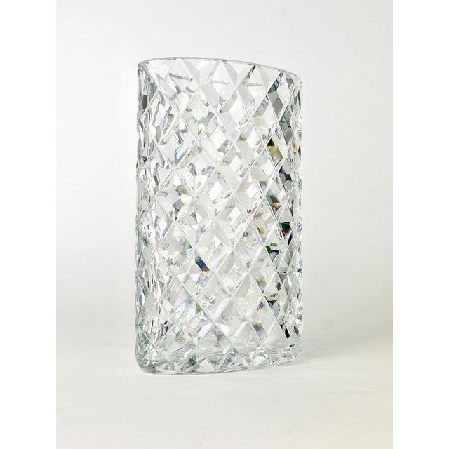 1970s Austrian Facetted Crystal Glass Vase by Claus Josef Riedel, 1970s For Sale - Image 5 of 18