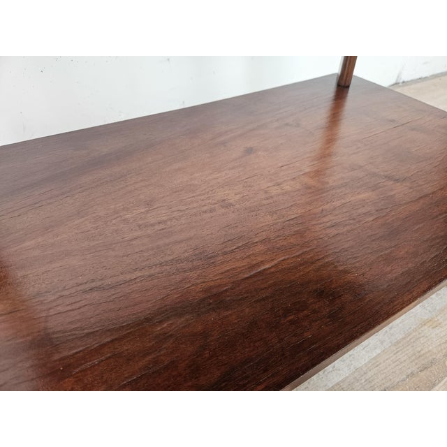 Art Deco Style Walnut Coffee Table, 1950s For Sale - Image 10 of 15