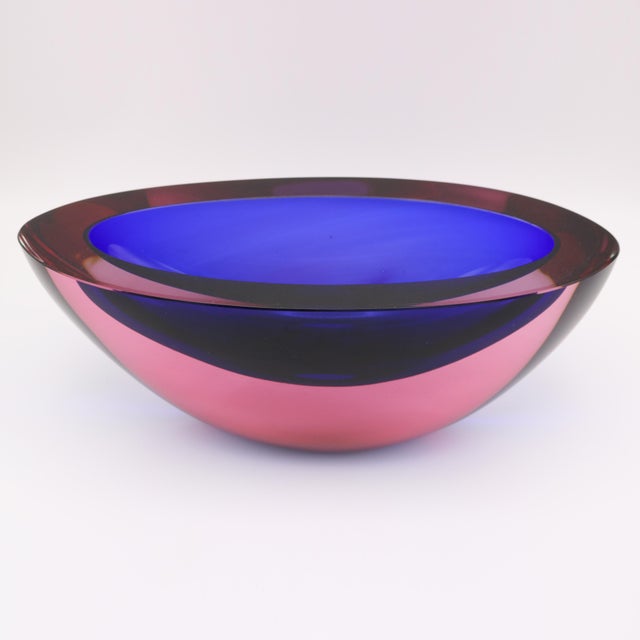 Flavio Poli 1960s "Sommerso" Art Glass Vase attributed to Falvio Poli For Sale - Image 4 of 9