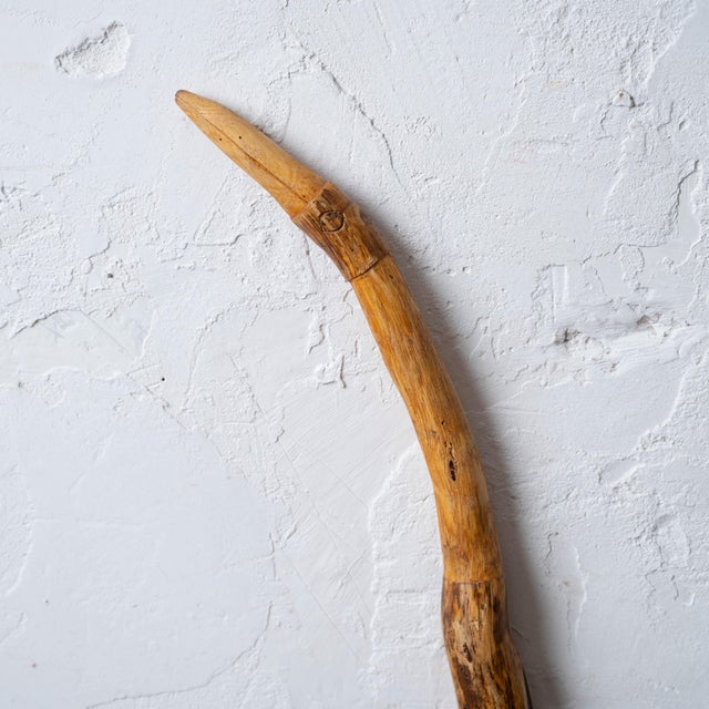 Folk Art Vernon Edwards Walking Stick, 1980s For Sale - Image 3 of 9