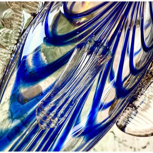Glass Handmade Murano Glass Fish Figurine, Italy, 1970s For Sale - Image 7 of 8