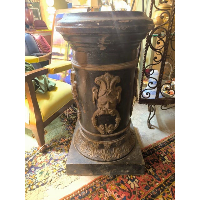 French Cast Iron Pedestal Bases, 1920s-1940s, Set of 2 For Sale - Image 7 of 11