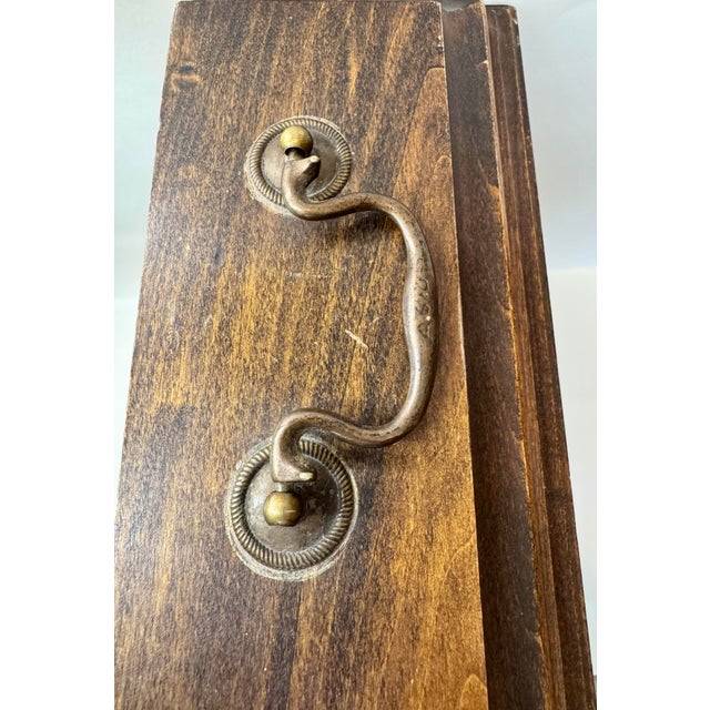 Vintage Thorens Swiss Disc Music Box Cabinet – Project Piece With 30 Discs For Sale - Image 11 of 12