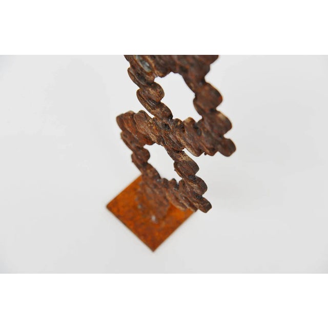 Gold Iron Sculptures by Theo Niermeijer, 1970s, Set of 2 For Sale - Image 8 of 9