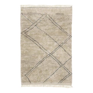 Premium Hand-Knotted Moroccan Wool Rug | 10'2" X 6'7" | One of a Kind For Sale