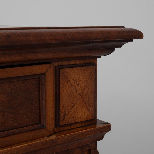 19th Century English Renaissance Revival Wooden Buffet in Original Patina For Sale - Image 9 of 18