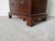 Brown Early 20th Century Chippendale Solid Mahogany 3-Drawer Nightstand For Sale - Image 8 of 12