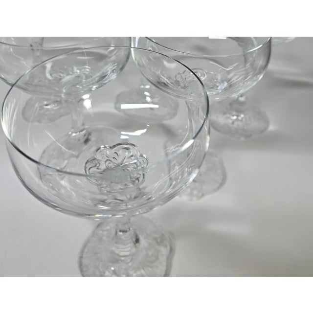 Art Nouveau 1970s Art Nouveau Rosenthal Champagne Coupes- Set of Six For Sale - Image 3 of 15