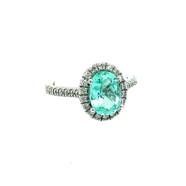 Natural Colombian Emerald Diamond Ring Size 6.5 14k W Gold 2.98 TCW Certified For Sale In New York - Image 6 of 10