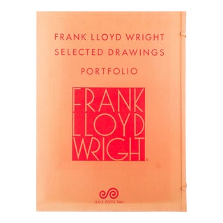 80s Frank Lloyd Wright: Selected Drawings Portfolio Book in Case For Sale