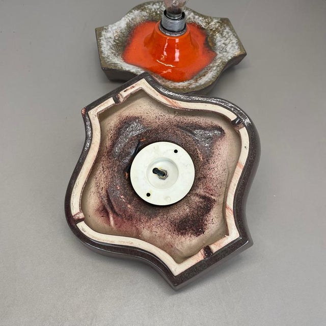 Pop Art Ceramic Fat Lava Wall Lights from Hustadt Lights, Germany, 1970s, Set of 2 For Sale - Image 14 of 16