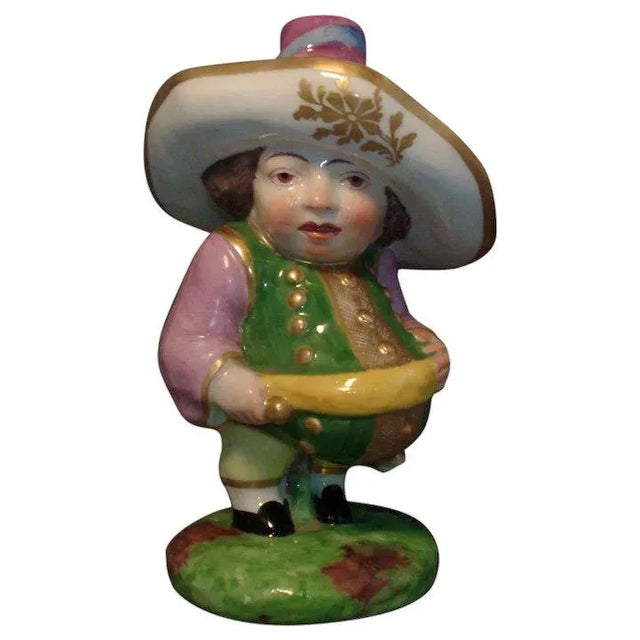 Early 19th Century English Derby Porcelain Mansion House Dwarf Figure For Sale - Image 9 of 9